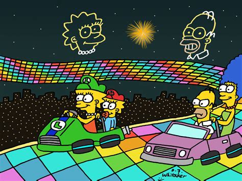 simpsons race.